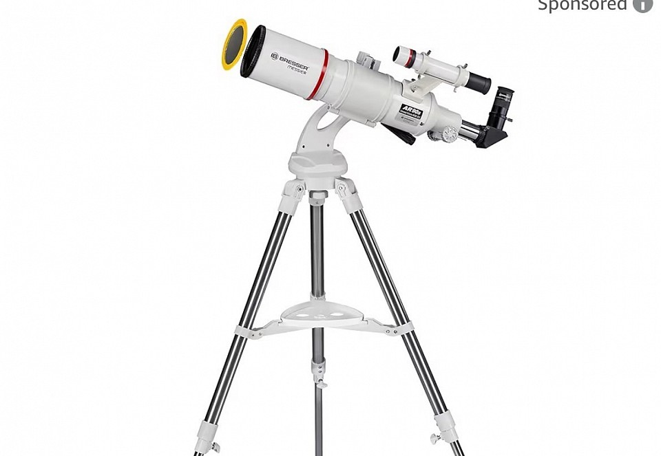 Bresser Messier AR-90/900 Refractor telescope Bresser AR-90/900 for beginners and planetary viewing