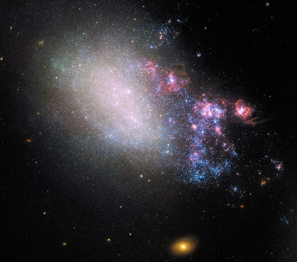 The universe with galaxies star clusters and Nicola