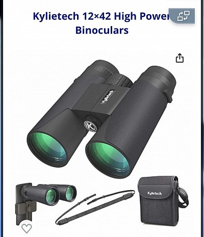 Cheapest pair Kytech 12x42 Binoculars (image credit Amazon)